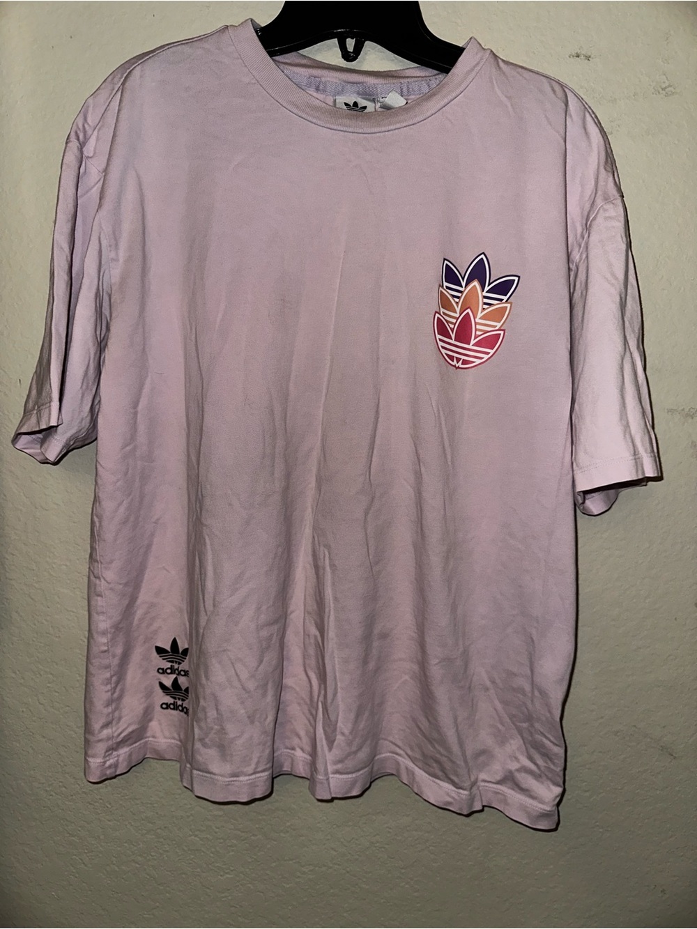 Adidas purple graphic tshirt super soft size small
